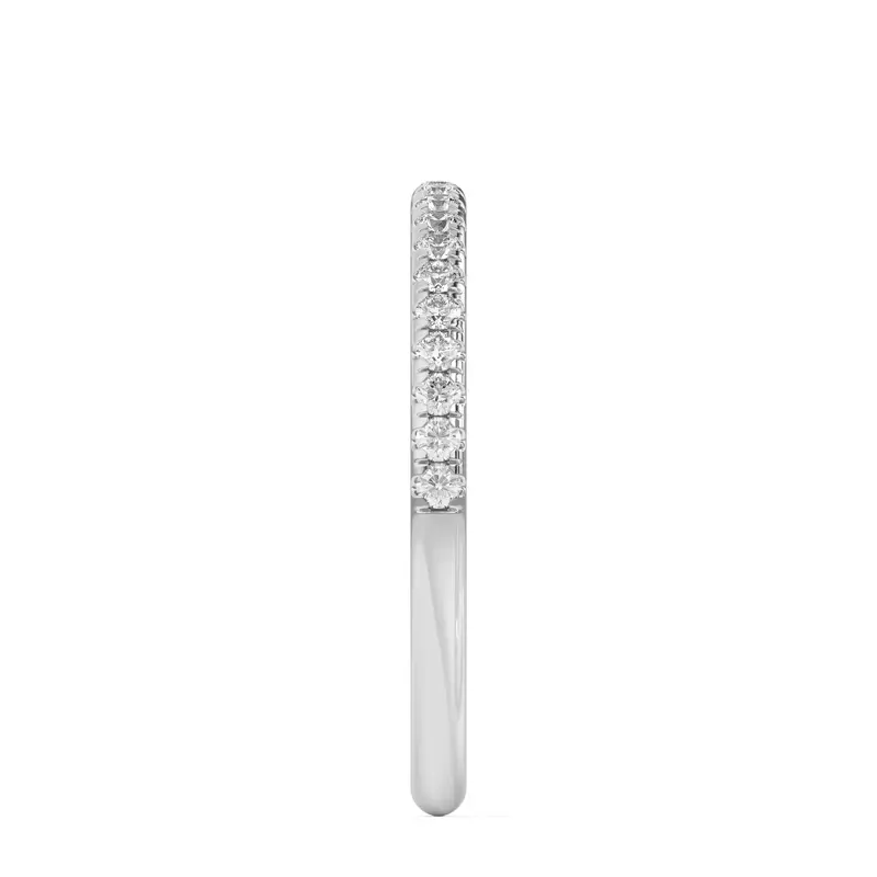 14K White Gold Marian Classic Pavé Band