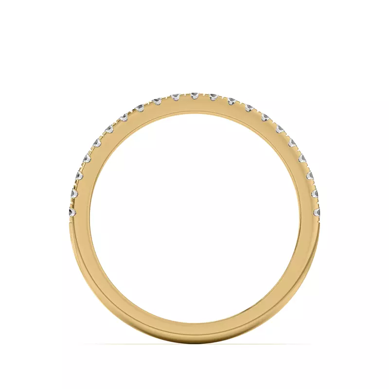 18K Yellow Gold Marian Classic Pavé Band