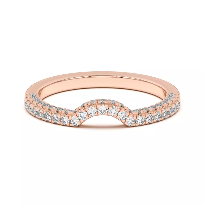 Nelly Curved Pavé Band