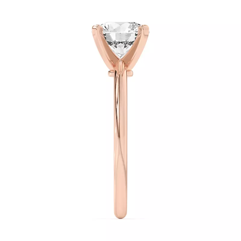 14K Rose Gold Ally Classic Solitaire Engagement Ring (1.4mm)