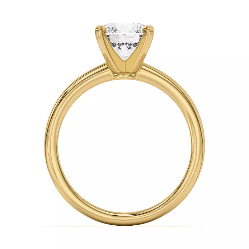 14K Yellow Gold Ally Classic Solitaire Engagement Ring (1.4mm)
