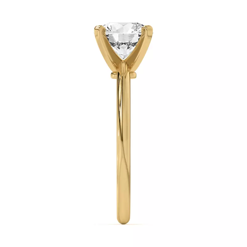 14K Yellow Gold Ally Classic Solitaire Engagement Ring (1.4mm)