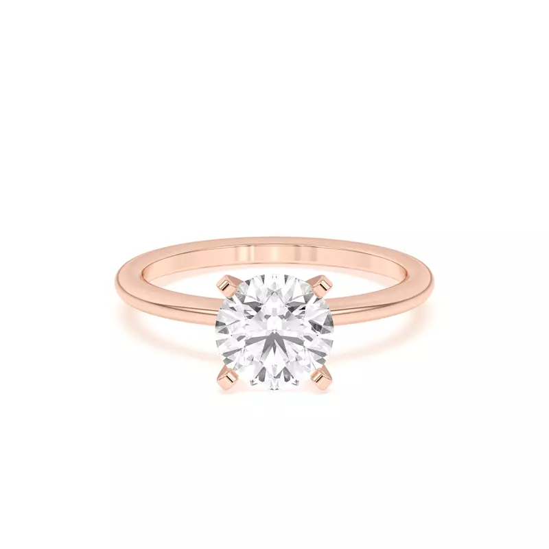 Ally Classic Solitaire Engagement Ring (1.4mm)