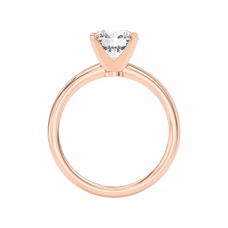 18K Rose Gold Ally Classic Solitaire Engagement Ring (1.4mm)