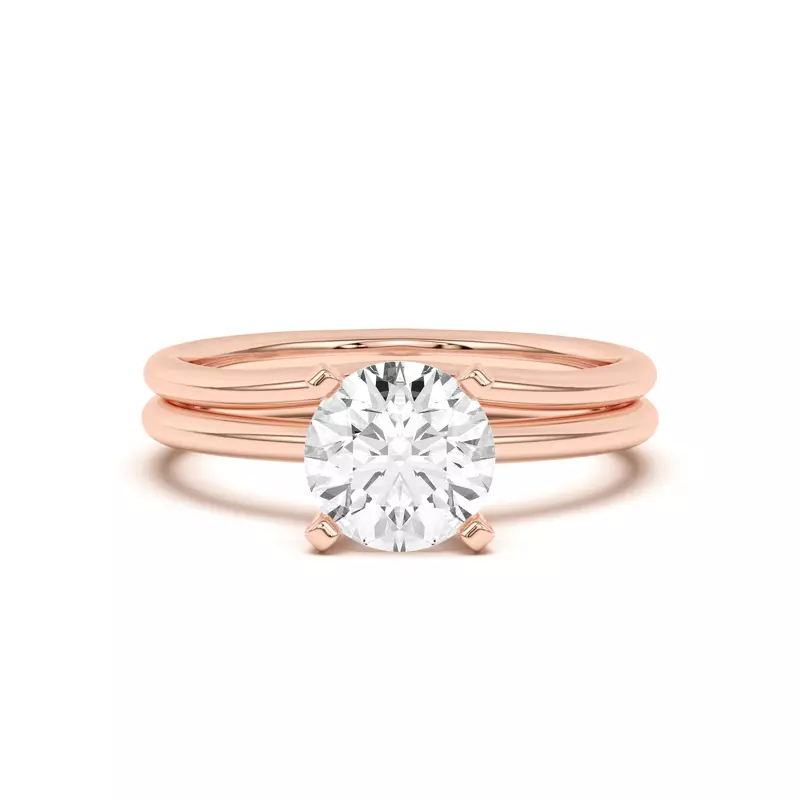 18K Rose Gold Ally Curved Band (1.4mm)