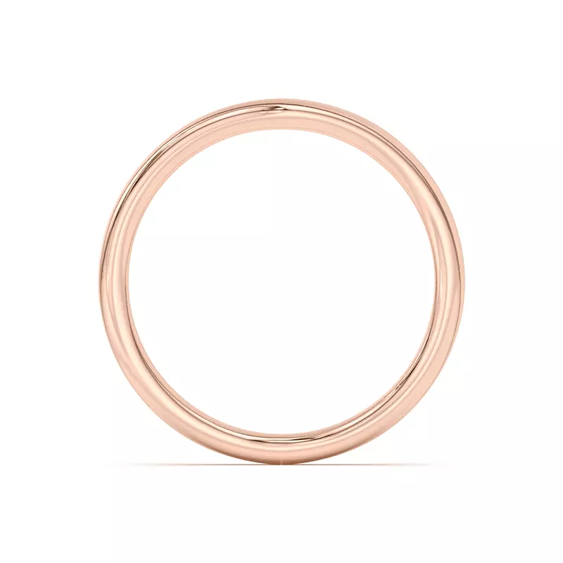 18K Rose Gold Ally Curved Band (1.4mm)