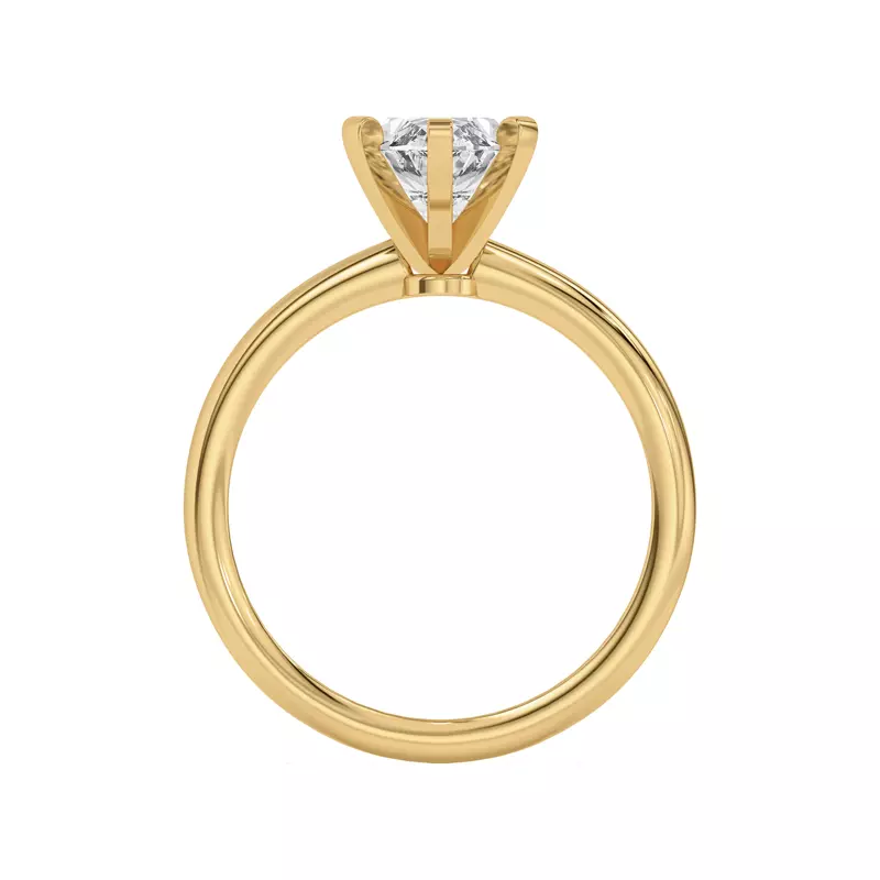 18K Yellow Gold Ally Classic Solitaire Engagement Ring (1.4mm)