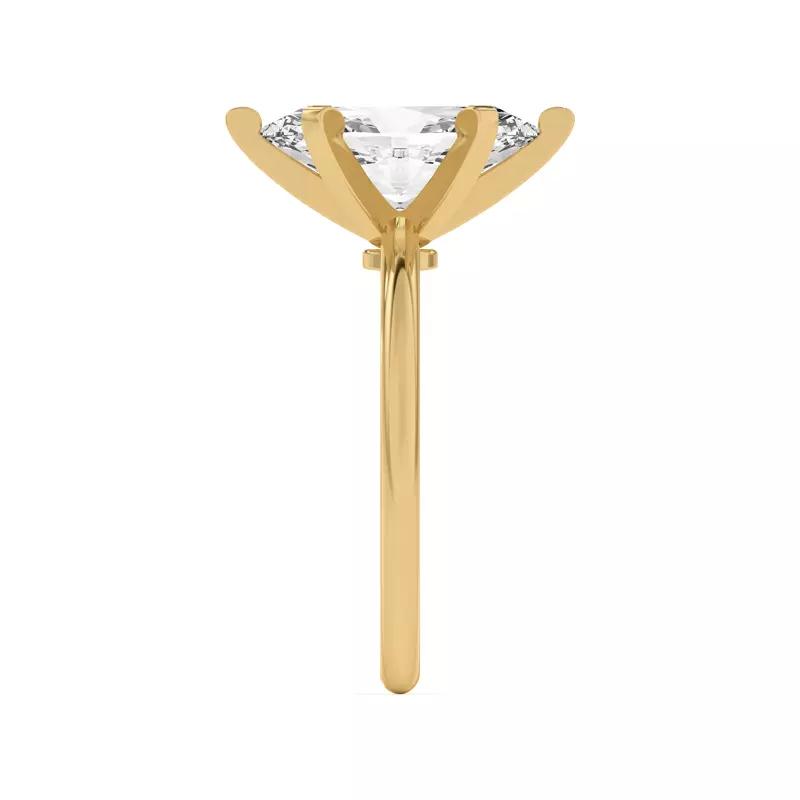 18K Yellow Gold Ally Classic Solitaire Engagement Ring (1.4mm)