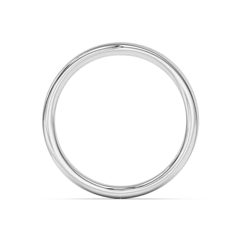 Platinum Ally Curved Band (1.4mm)