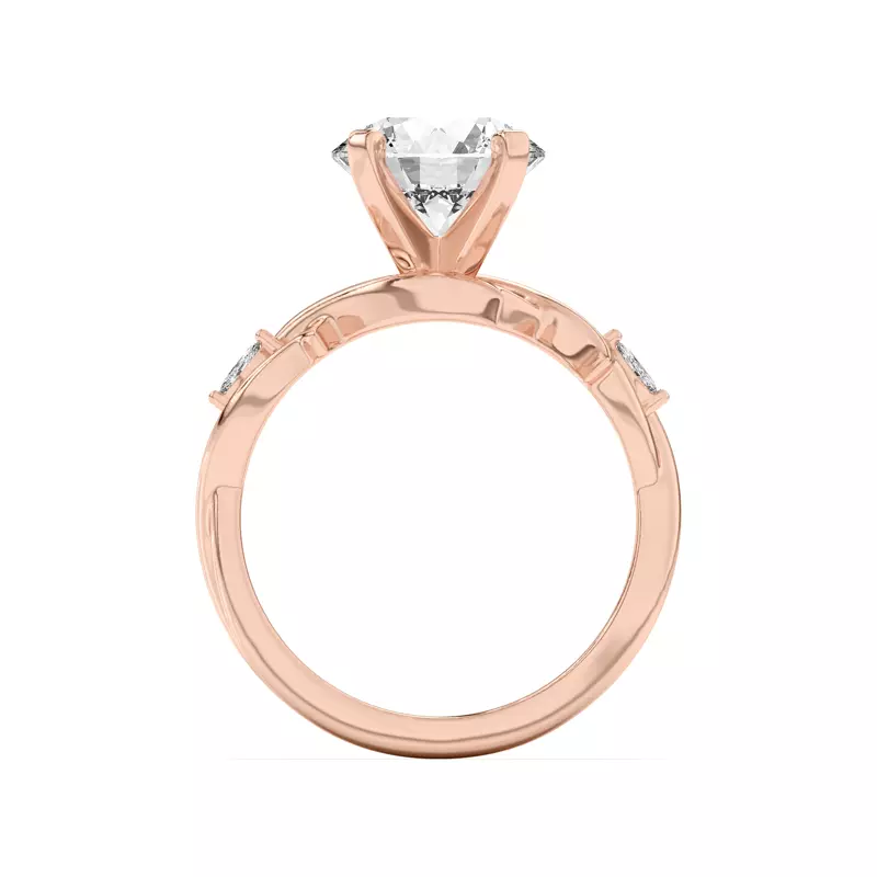 14K Rose Gold Robin Marquise Diamond Thorn Engagement Ring