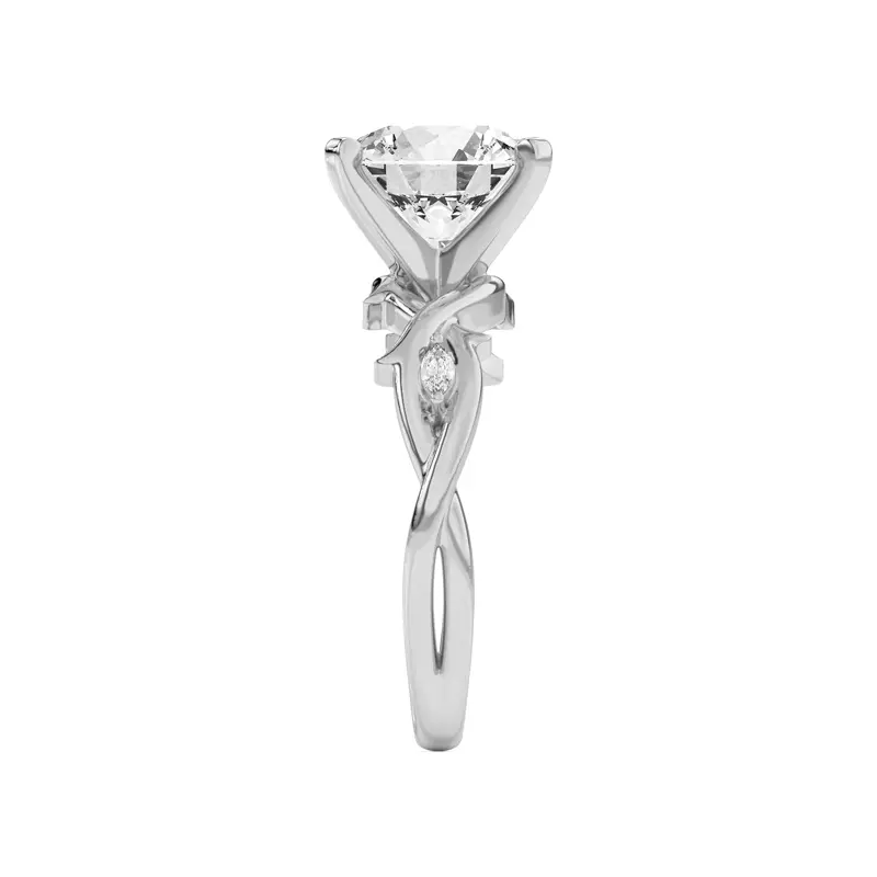 Platinum Robin Marquise Diamond Thorn Engagement Ring