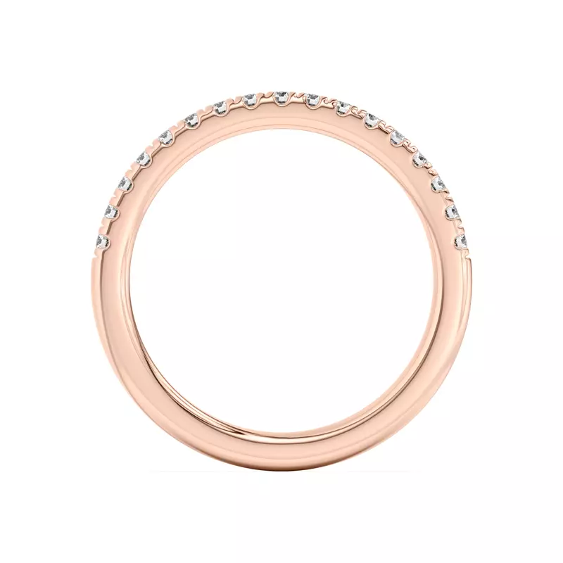 14K Rose Gold Britta Classic Pavé Band