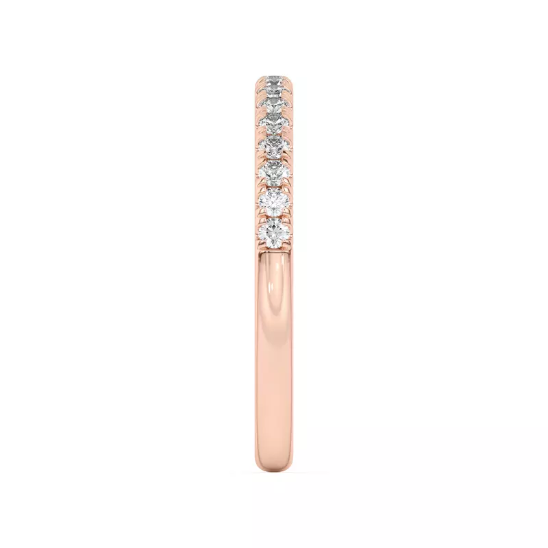14K Rose Gold Britta Classic Pavé Band