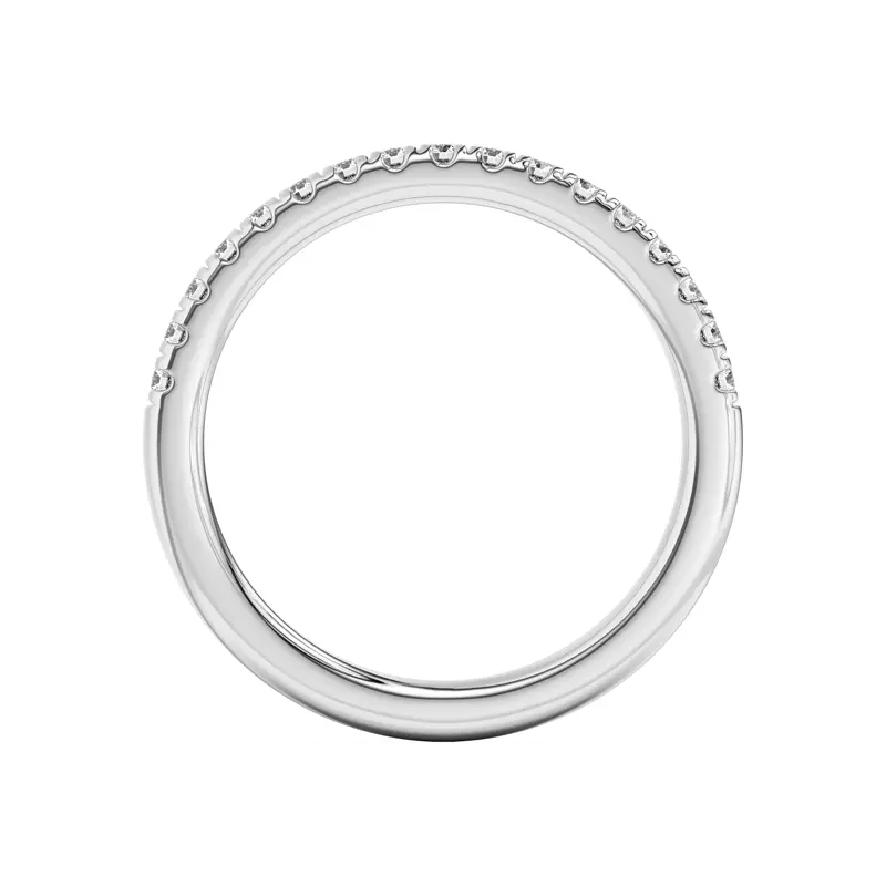 14K White Gold Britta Classic Pavé Band