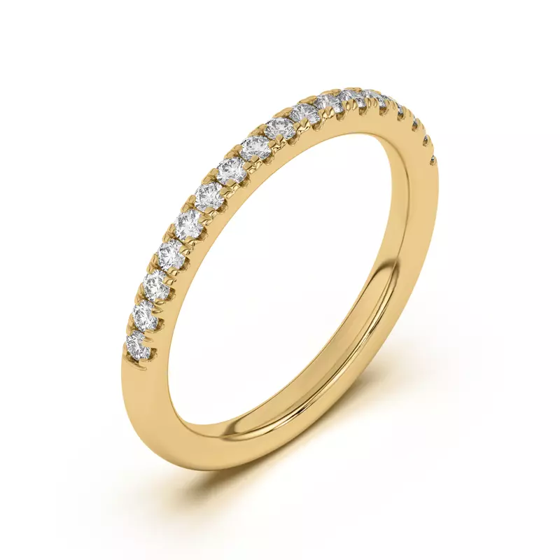 14K Yellow Gold Britta Classic Pavé Band