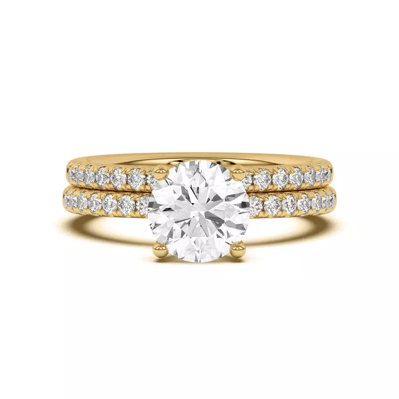 14K Yellow Gold Britta Classic Pavé Band
