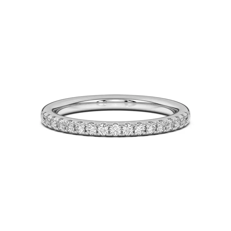 Platinum Britta Classic Pavé Band