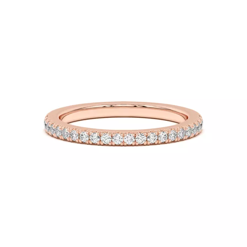 14K Rose Gold Diane Pavé Band