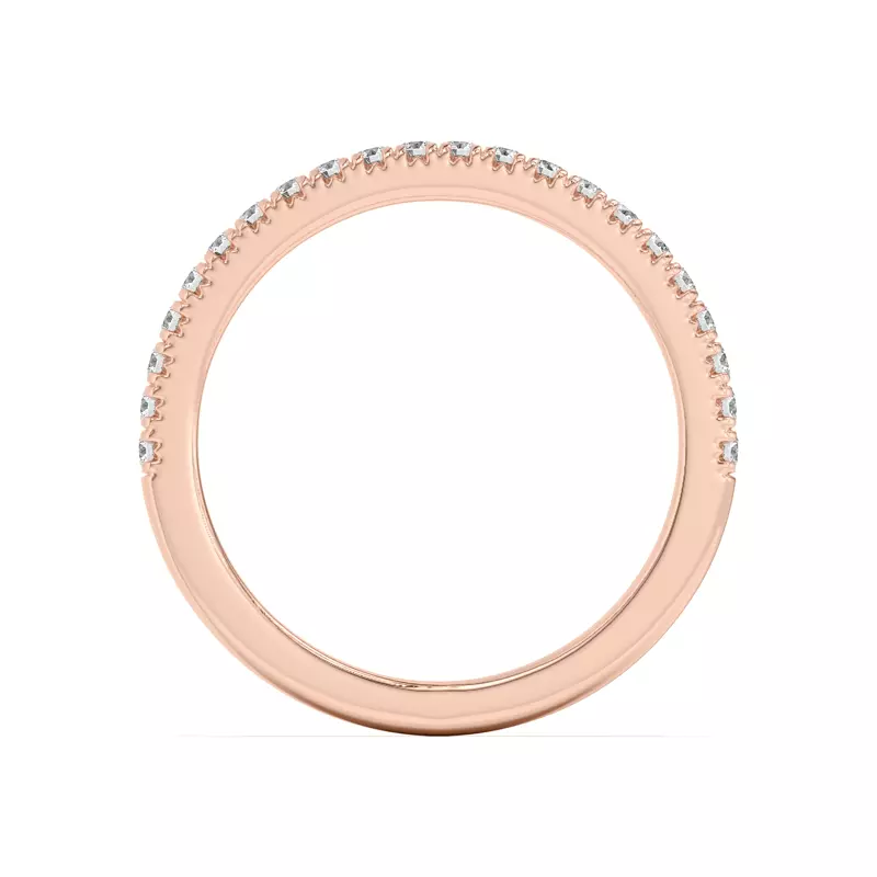 14K Rose Gold Diane Pavé Band