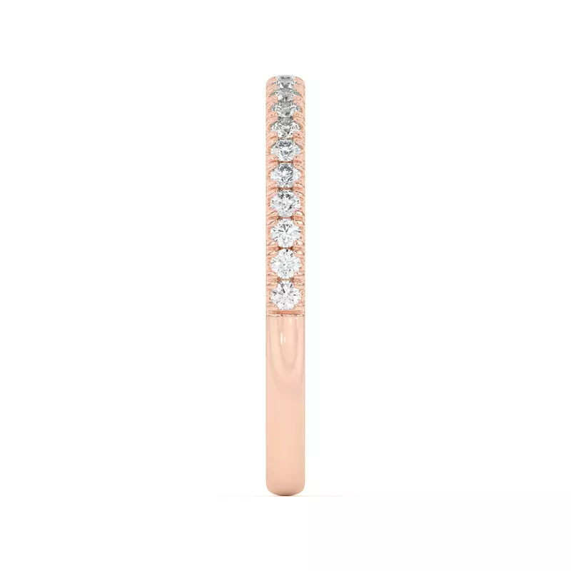 14K Rose Gold Diane Pavé Band