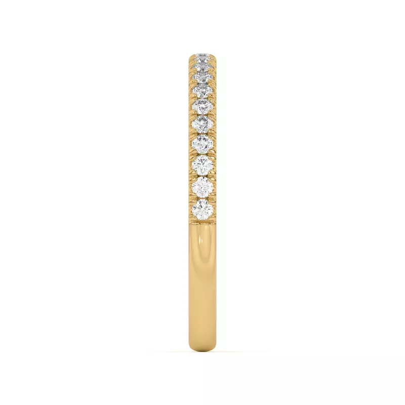 18K Yellow Gold Diane Pavé Band