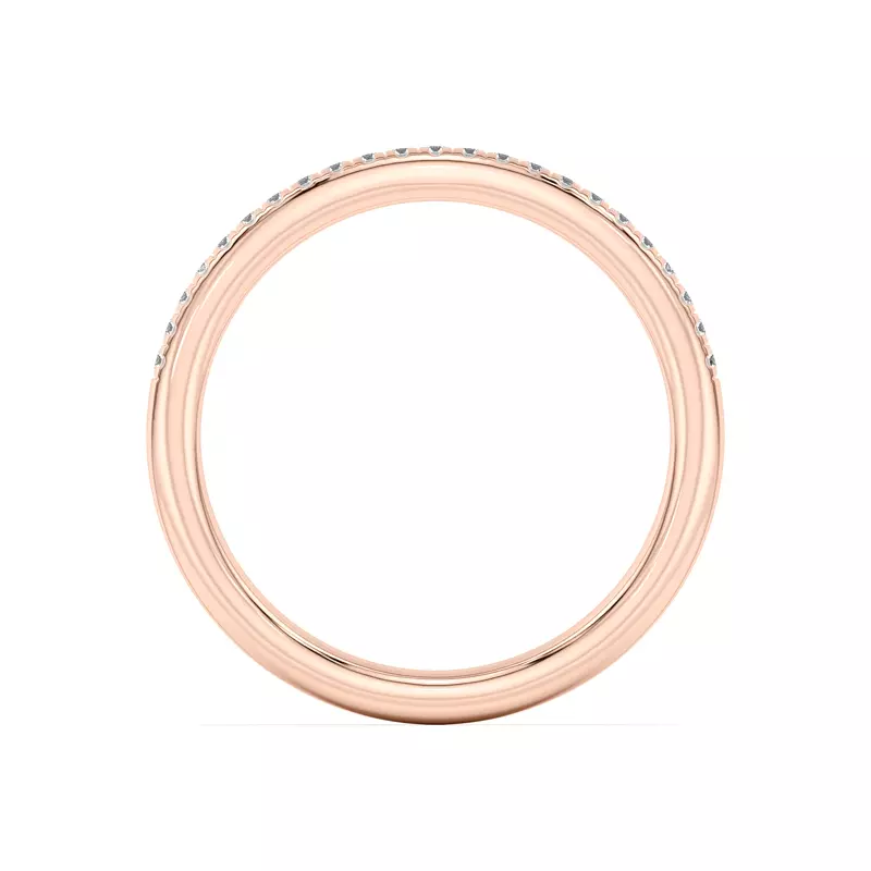 14K Rose Gold Meryl Petite Pavé Band
