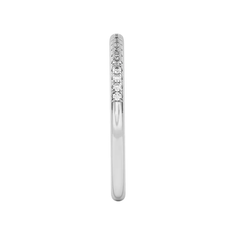 14K White Gold Meryl Petite Pavé Band