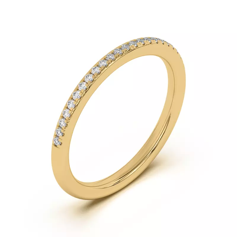 14K Yellow Gold Meryl Petite Pavé Band