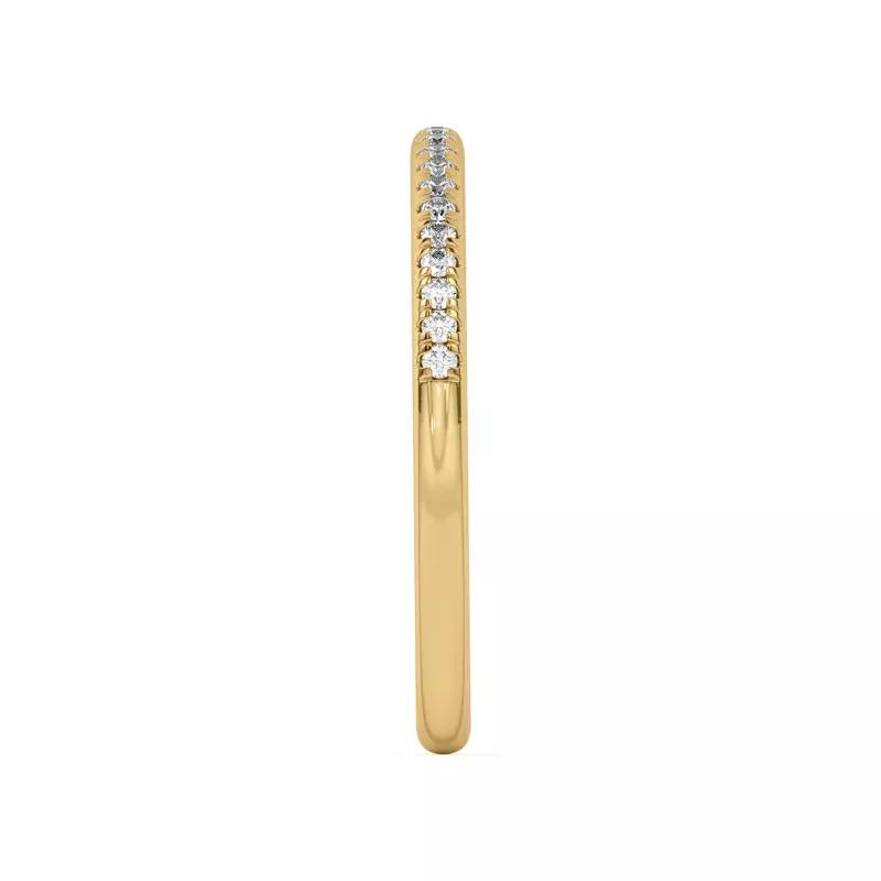14K Yellow Gold Meryl Petite Pavé Band