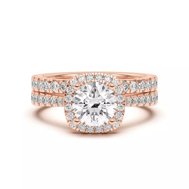 14K Rose Gold Cici Pavé Band