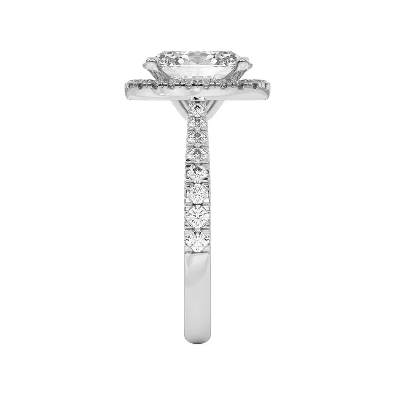 14K White Gold Cici Halo Engagement Ring