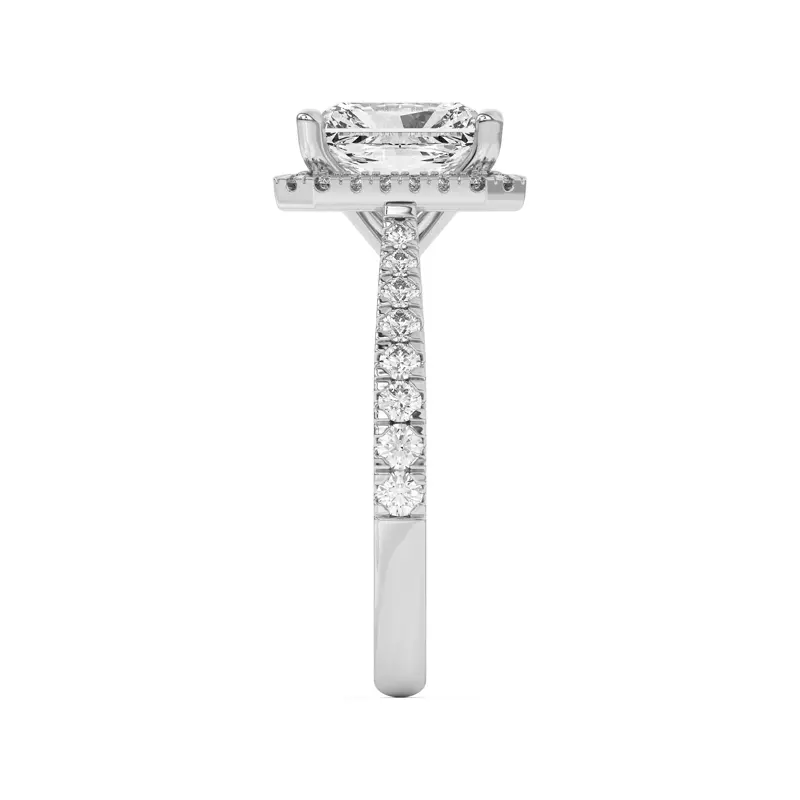 14K White Gold Cici Halo Engagement Ring