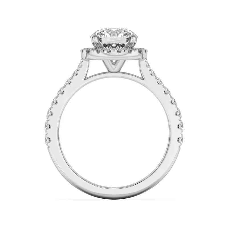18K White Gold Cici Halo Engagement Ring