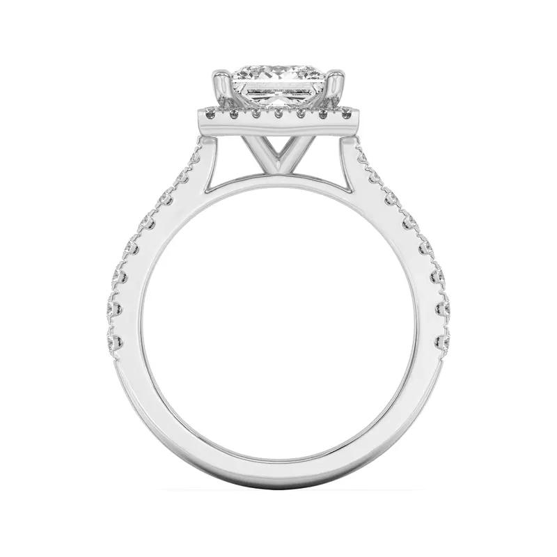 18K White Gold Cici Halo Engagement Ring