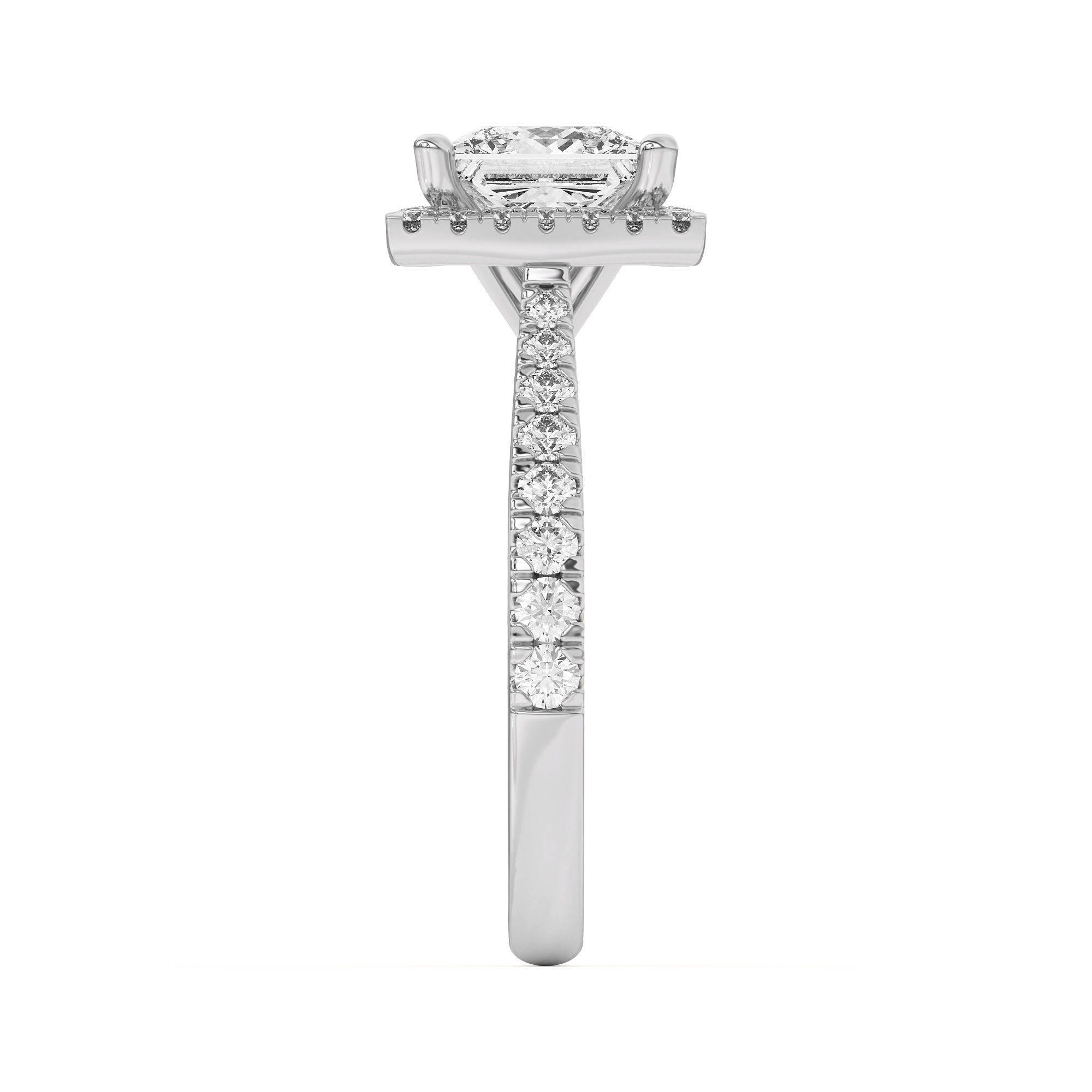18K White Gold Cici Halo Engagement Ring