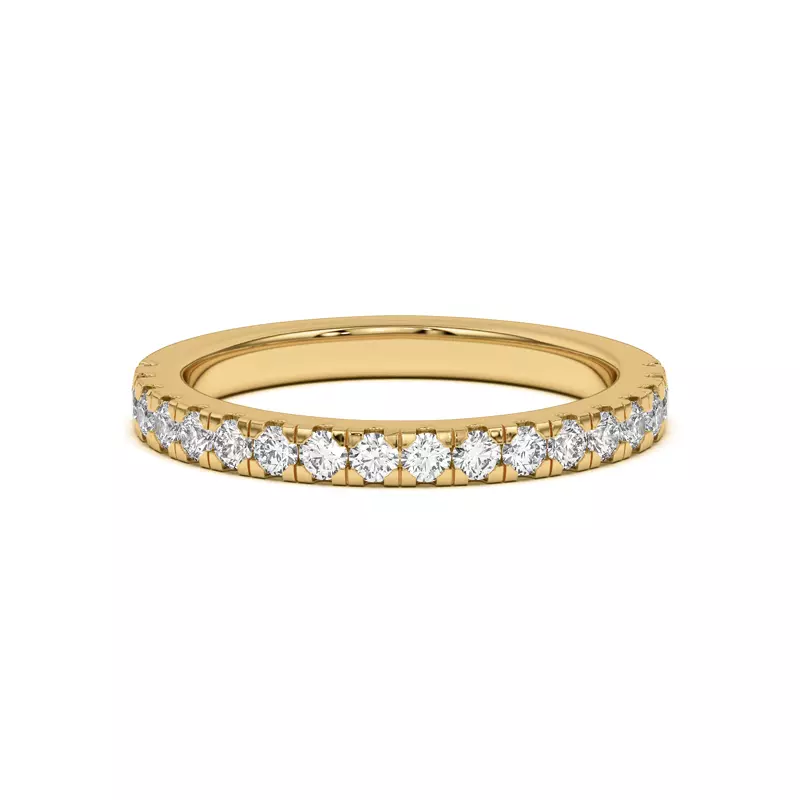 18K Yellow Gold Cici Pavé Band