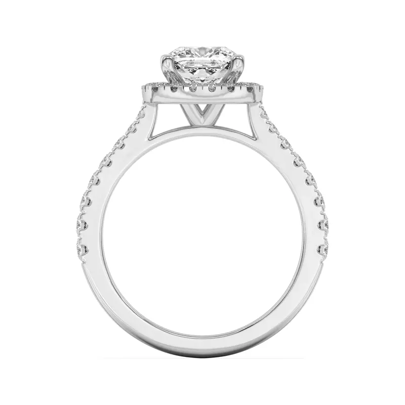 Platinum Cici Halo Engagement Ring