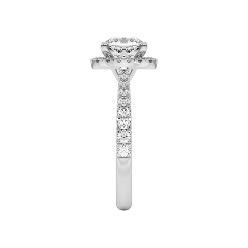 Platinum Cici Halo Engagement Ring