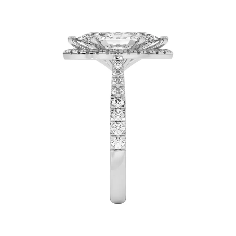 Platinum Cici Halo Engagement Ring