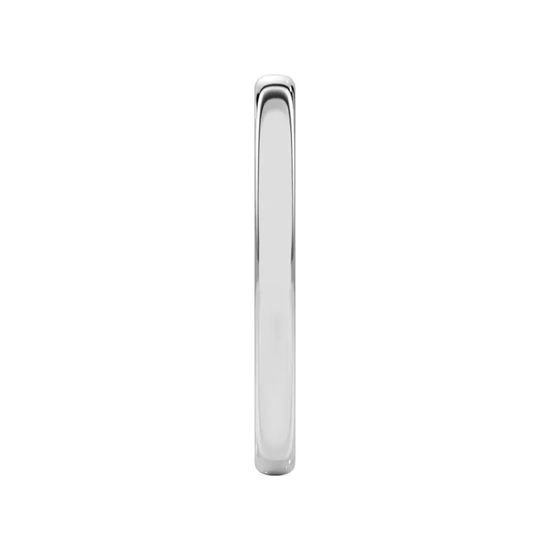 14K White Gold Briana Classic Band