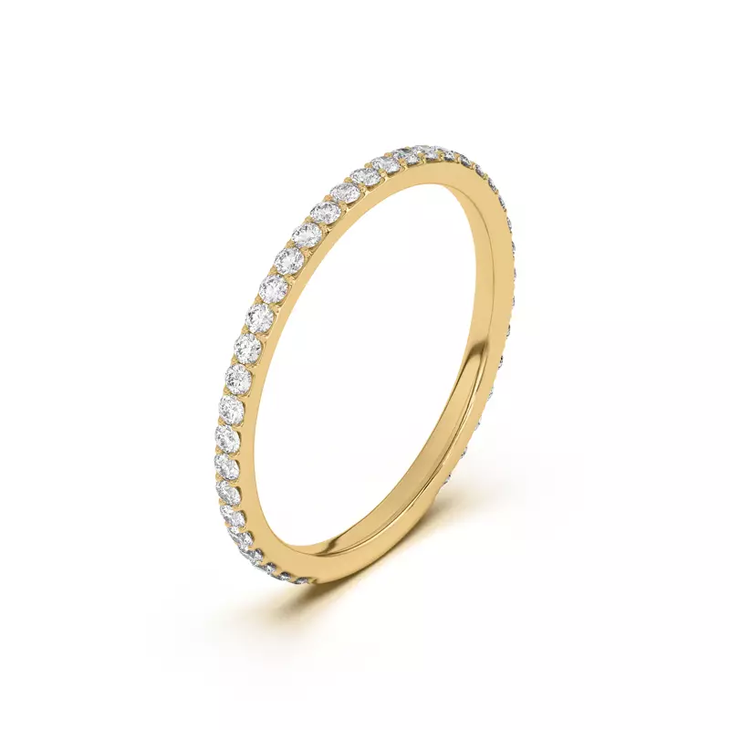 14K Yellow Gold Alara Pavé Band