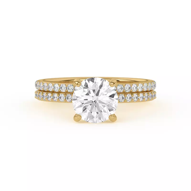 14K Yellow Gold Alara Pavé Band