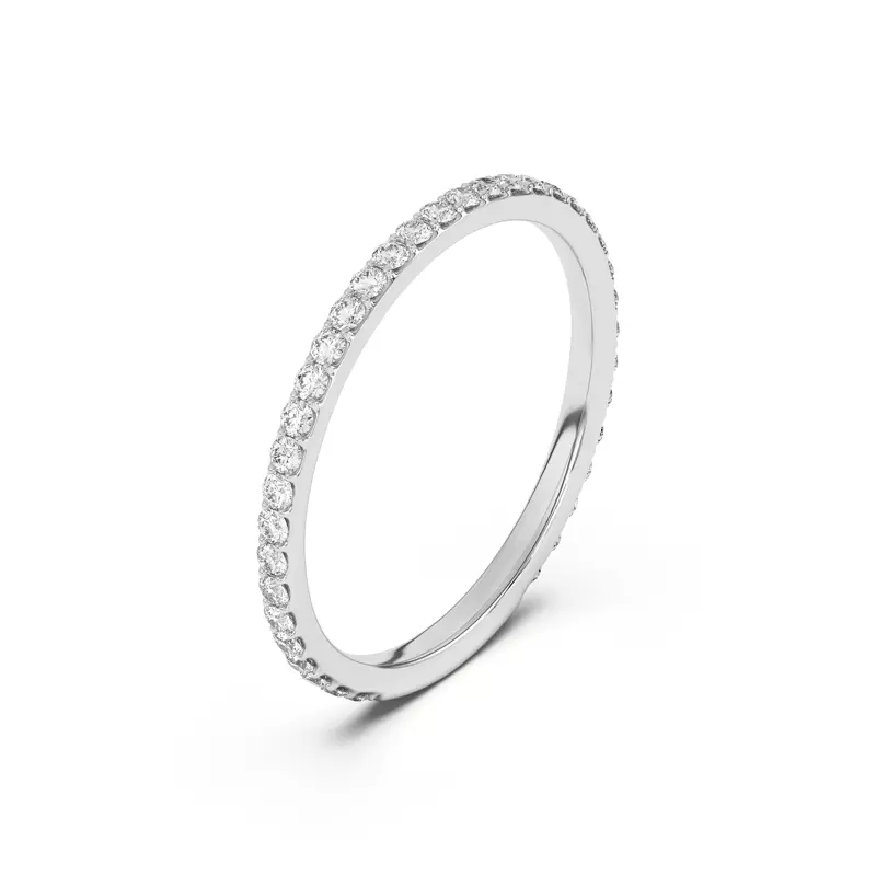 Platinum Alara Pavé Band