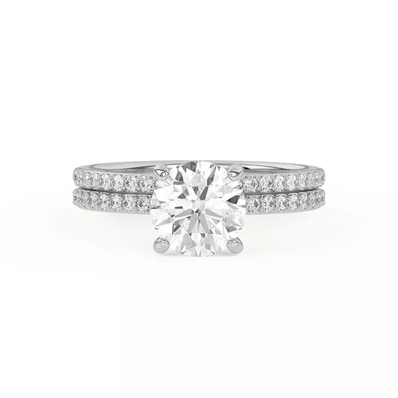 Platinum Alara Pavé Band