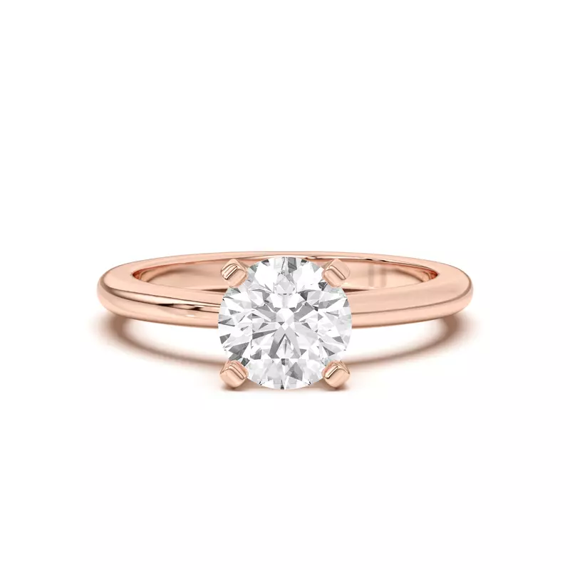 14K Rose Gold Ascent Solitaire Engagement Ring