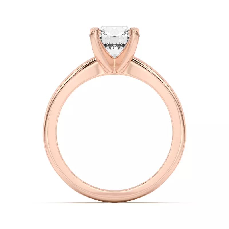 14K Rose Gold Ascent Solitaire Engagement Ring