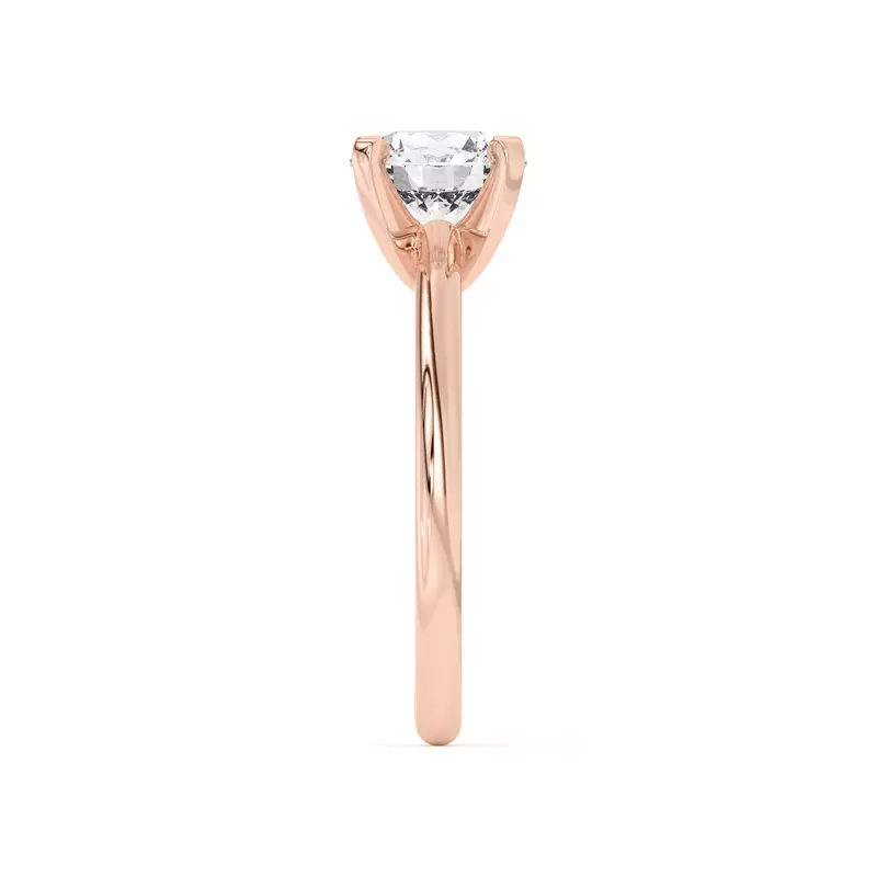 14K Rose Gold Ascent Solitaire Engagement Ring