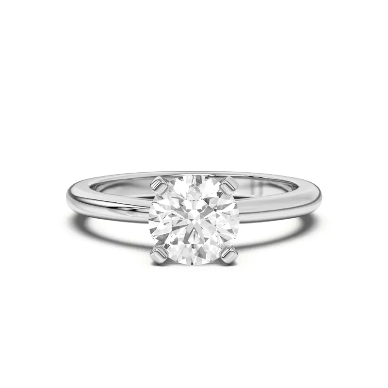 14K White Gold Ascent Solitaire Engagement Ring