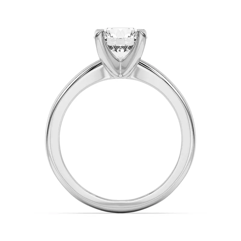 14K White Gold Ascent Solitaire Engagement Ring