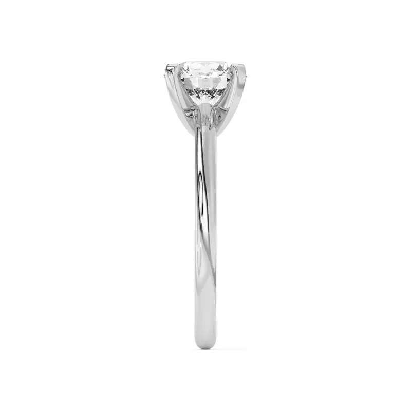 14K White Gold Ascent Solitaire Engagement Ring